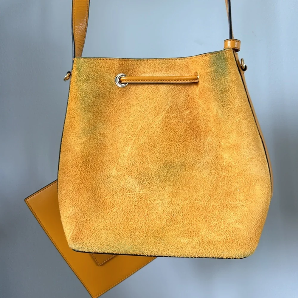 Michael Kors Crossbody Suede Bucket Purse